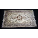 Chinese hand made Tabriz silk blend rug