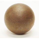 Early cast iron cannon ball