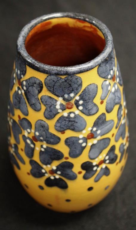 Secessionist European earthenware vase - Image 2 of 3