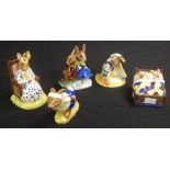 Five Royal Doulton Bunnykins figurines