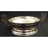 Art Deco silver plate fruit comport/bowl
