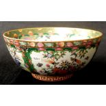 Large Chinese Famille rose porcelain bowl