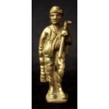 German brass Miner figure