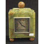 Art Deco ATO Leon Hatot French onyx electric clock