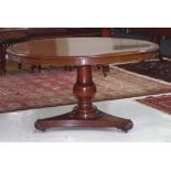 Mid 19th century mahogany dining table