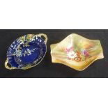 Two Royal Winton hand painted dishes