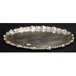 Austrian silver oval tray