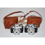 Two vintage Colly miniature spy camera's