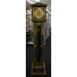 Gustav Becker brass long case clock