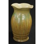Vintage Remued drip glaze mantle vase