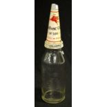 Early original Shell embossed oil bottle