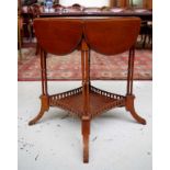 Colonial cedar drop leaf 2 tier table