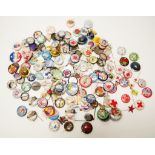 Collection of various vintage badges