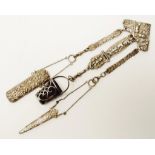 RTV Victorian silver plate Chatelaine