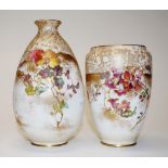 Two various Royal Doulton blush ivory vases