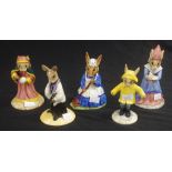 Five Royal Doulton Bunnykins figurines