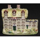 Victorian Leeds Pottery 'Standfield Hall' flatback