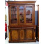 Victorian mahogany elevated bookcase