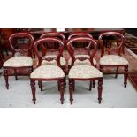 Set of 6 balloon back chairs