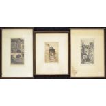 John Taylor Arms (USA 1887-1953) 3 framed etchings