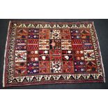 Hand made Middle Eastern wool rug