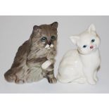 Two various Royal Doulton cat figurines
