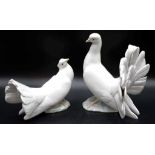 Two Lladro Dove figurines