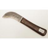 Vintage wood handled fixed blade knife