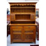Edwardian pine kitchen dresser