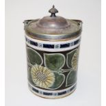 Doulton Lambeth stoneware biscuit barrel