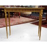 French style gilt wood hall table