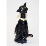 Rare Grafton china black cat figure