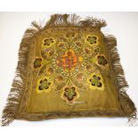 Antique embroidered Church kneeling cushion