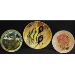 Three Australian Studio Pottery display plates