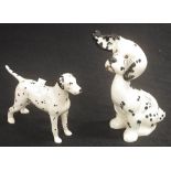 Two various Beswick black & white dog figurines