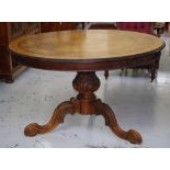 Victorian style round dining table