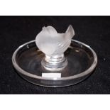 Lalique France glass bird dish