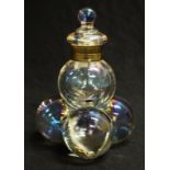 Victorian ball glass inkwell