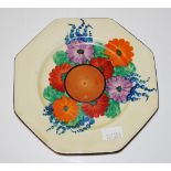 Clarice Cliff Bizarre Gayday octagonal side plate