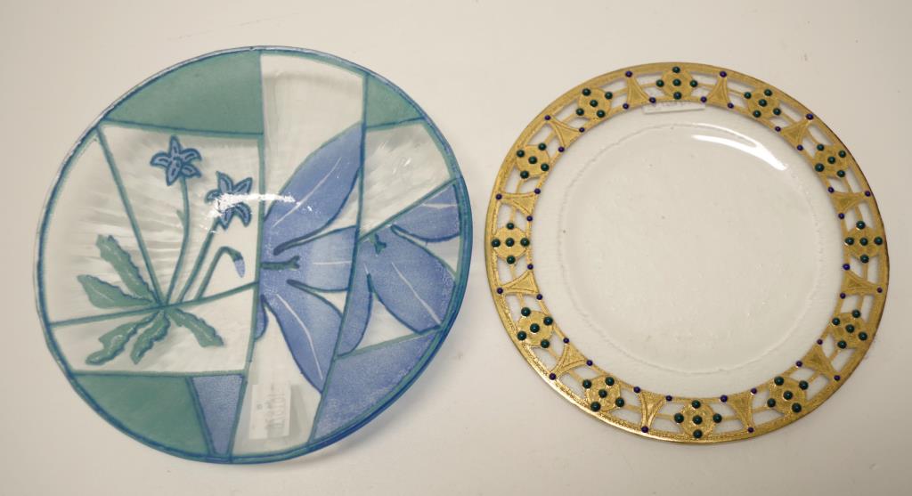 Two Peter Crisp Australian studio glass dishes - Image 2 of 6