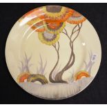 Good Clarice Cliff 'Bizarre' plate