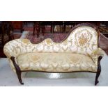 Victorian double ended chaise longue