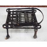 Antique fold away iron & brass bed