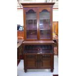 Early 20th century secretaire bookcase