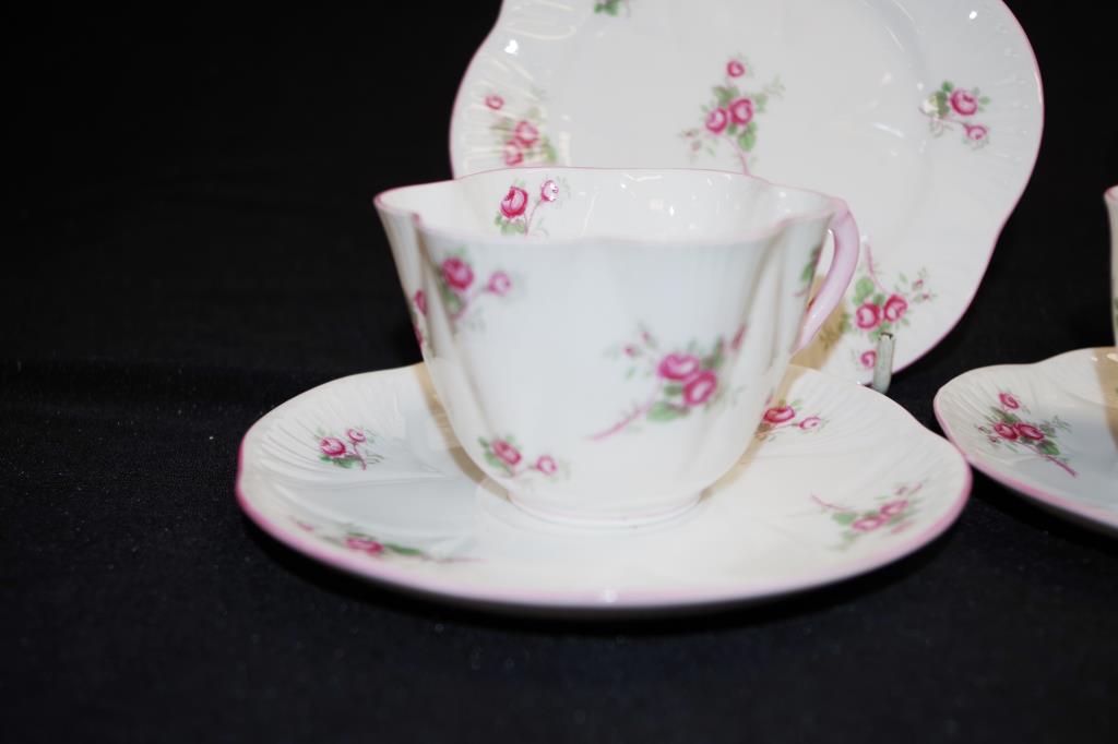 Two Shelley trios and a coffee cup and saucer - Image 3 of 4