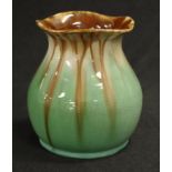 Vintage Remued drip glaze decorated vase