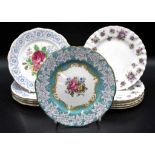 Twelve Royal Albert cake plates