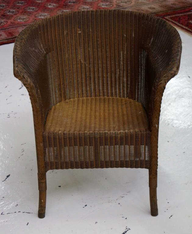 Lloyd Loom tub chair