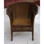 Lloyd Loom tub chair