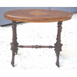 Victorian inlaid walnut table